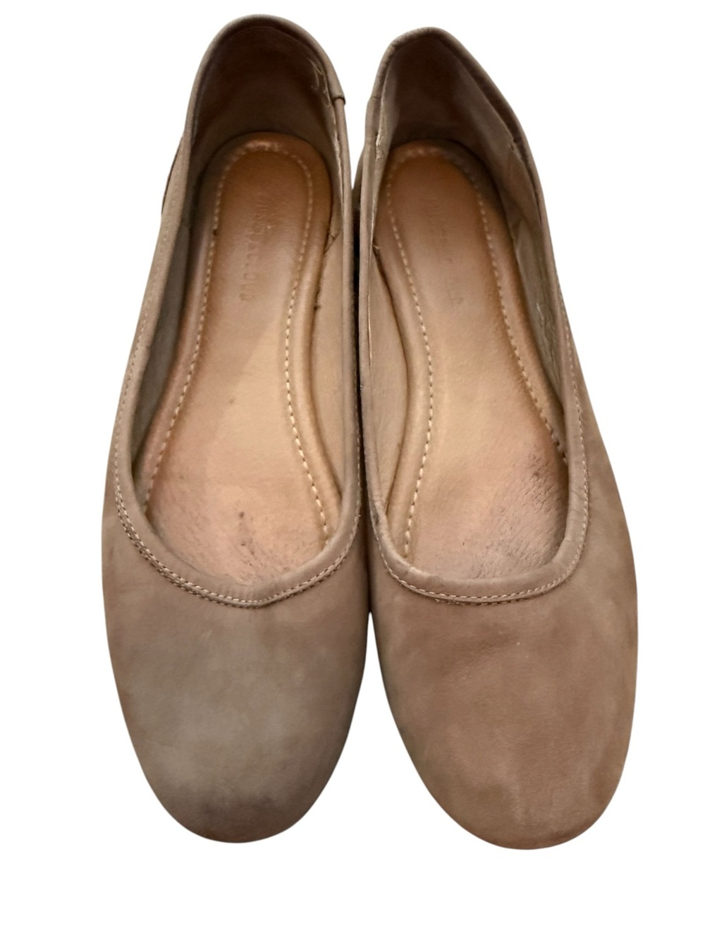 Musse & Cloud Tan Suede Ballet Flats size 9